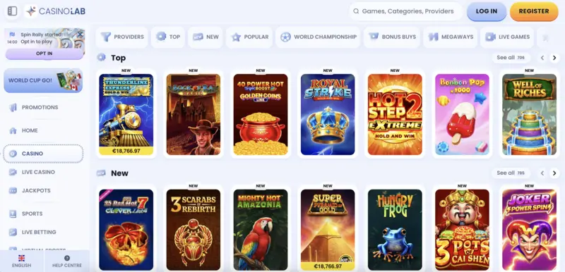 CasinoLab games